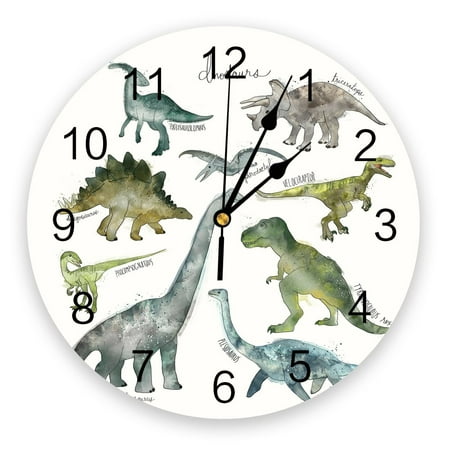 Dinosaurs Fashion Wall Clock Living Room Bedroom Hanging Table Silent Children Room Wall Clocks Home Decor