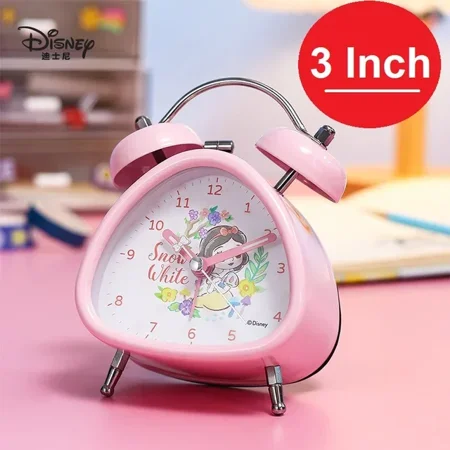 Disney Alarm Clock Frozen Mickey Mouse Snow White Boy Girl Student Kids Sexless Quartz