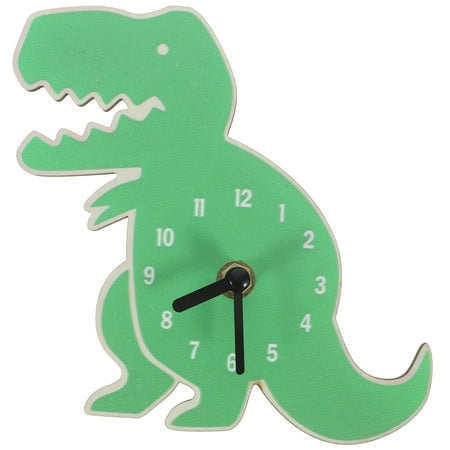 Eease Wall Clock Silent Clock Room Clock Children's Room Dinosaur Shaped Wall Clock Room Decor