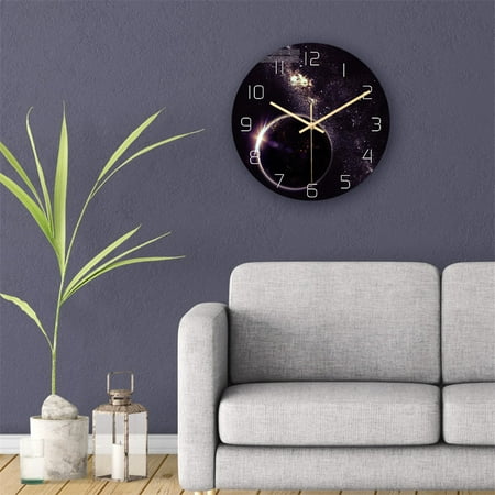 Electricseller Large Photo Wall clock Removable in The Dark clocks in Clearance Household Commodities