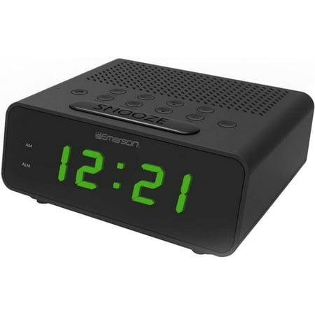 Emerson CKS1800 SmartSet Alarm Clock Radio with Dimmer Sleep Timer and LED Display