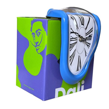 ENAPY Salvador Dali Melting Desk/Shelf Clock - With Modern Gift Box - Inspired by his Painting, Persistence of Time- Functional & Silent Clock