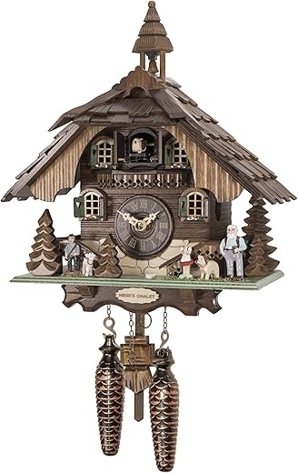 Engstler Quartz Cuckoo Clock Heidi House with Music