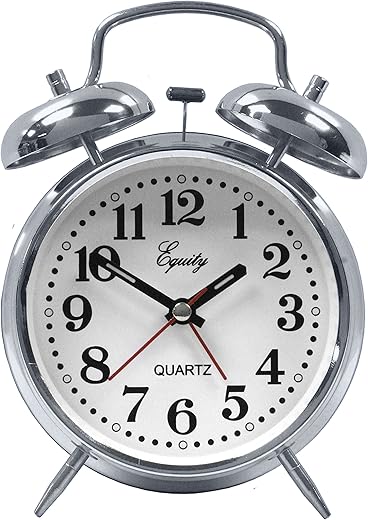 Equity 13014 Analog Twin Bell Alarm Clock