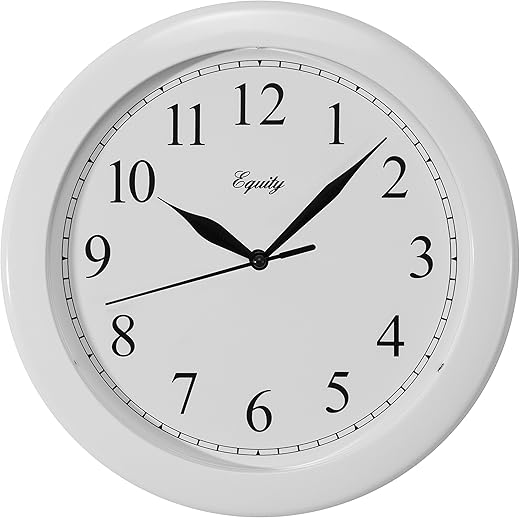 Equity by La Crosse White 10 Basics Quartz Analog Wall Clock