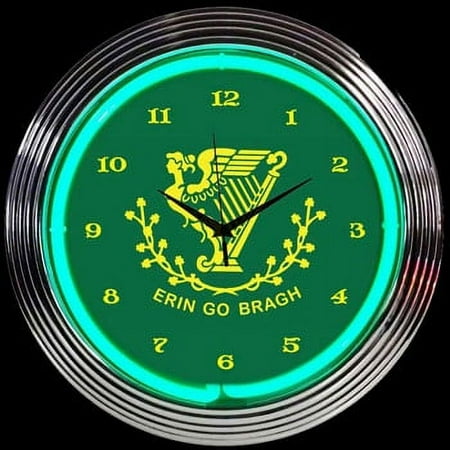 Erin Go Bragh Irish Neon Clock