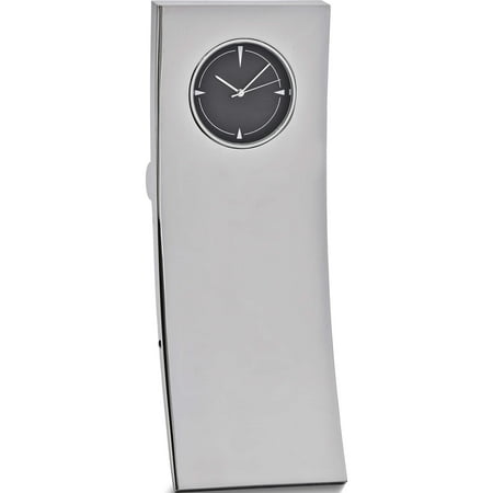 Fashion Silver-Tone Rectangle Desk Clock (5 X 2) Made In China gm16874