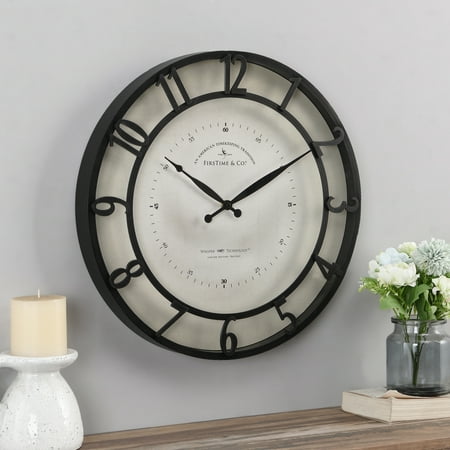 FirsTime & Co. Bronze Kensington Whisper Wall Clock, Traditional, Analog, 18 x 2 x 18 in