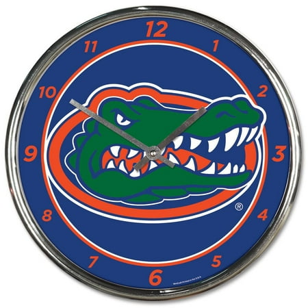 Florida Gators NCAA Chrome Plated Clock - Team Color