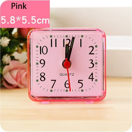 garage clock kitchen wall decor rechargeable digital clock Square Small Bed Compact Travel Quartz Beep Alarm Clock Cute Portable