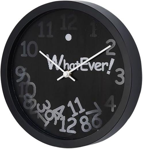 George Nelson Falling Numbers Wall Clock, Black