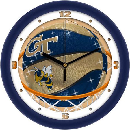 Georgia Tech Yellow Jackets 11.5 Suntime Slam Dunk Wall Clock