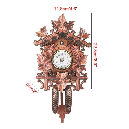 Germany Black Forest Clock Wooden Wall Clock with Pendulum New