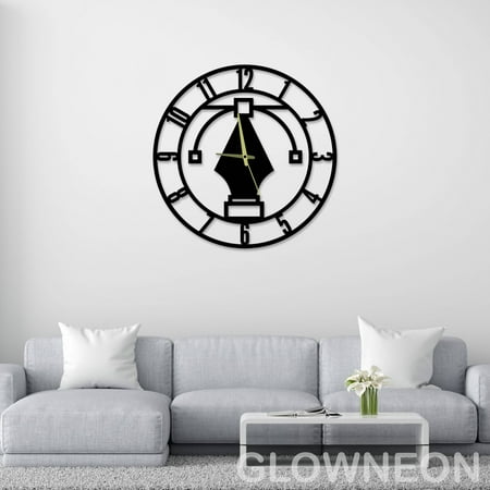 Glowneon Designer Wall Clock, Designer Clock For Chic Home Decoration