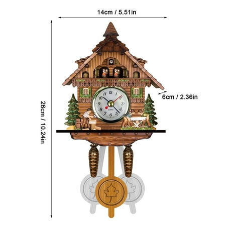 Grill 17 17 Large Timer Clock for Classroom Cuckoo Cuckoo Wall Clock Chime Alarm Clock Retro Clock Wooden Living Room Clock