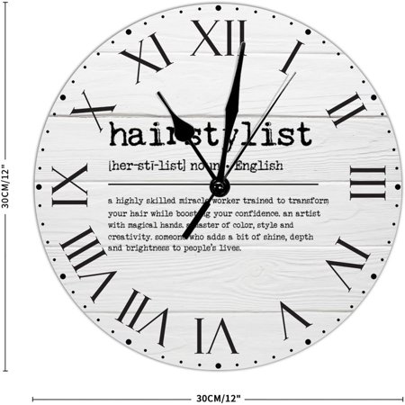 Hairstylist Definition Pvc Clock Primitive Quotes Large Wall Clock Roman Nu