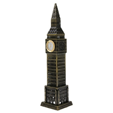 Handmade 24cm Big Ben Clock Statue Souvenir Gift for Home Table Decor