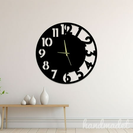 Handmadetneonsign Modern Wall Clock Unique, Year Date Round Wall Clock, Text Oversize Wall Clock 59640