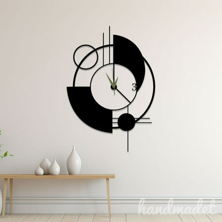 Handmadetneonsign Modern Wall Clock Unique, Year Date Round Wall Clock, Text Oversize Wall Clock 55786