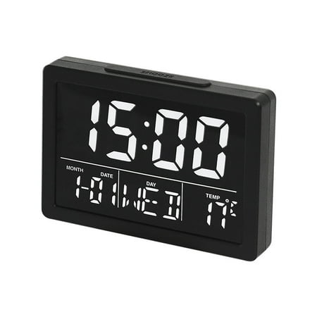 Hfyihgf Digital Alarm Clock Large LED Clock with USB Charger Ports Adjust Alarm Volume 6 Level Brightness 12/24 H Snooze Digit Display Bedroom Bedside Desk