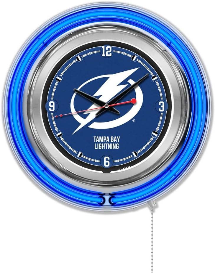 Holland Bar Stool Co. Tampa Bay Lightning 15 Double Neon Wall Clock