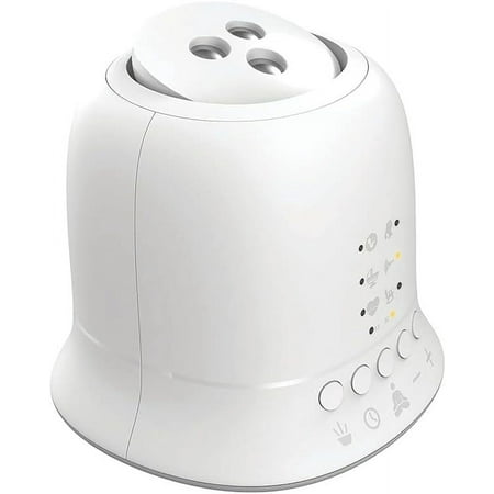 HoMedics SoundSpa Lullaby Baby Sound Spa, Sounds and Projection, 6 Sounds, Lullaby, Shush, Rock-a-Bye, Twinkle Twinkle, White Noise, Heartbeat, Tilt Projector with 9 Images, Auto-Off Timer