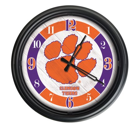 HomeStock Beauty Clemson Indoor/Outdoor LED Wall Clock, Decorative Wall Clocks, Large Wall Clocks, Modern Wall Clocks, Vintage Wall Clocks, Unique Clocks for All Rooms