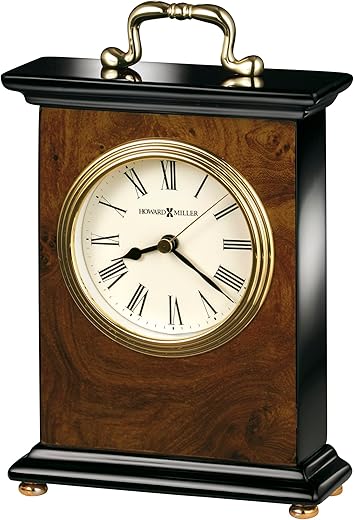 Howard Miller Berkley Table Clock 645-577 – Walnut Finish with Quartz Movement