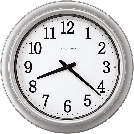 Howard Miller Chandler Wall Clock, Steel