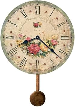 Howard Miller Declo Wall Clock II 549-663 – Antique & Round with Quartz Movement