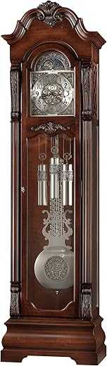 Howard Miller Fesler Grandfather Clock II 549-049 – Rustic Cherry with Single-Chime Movement