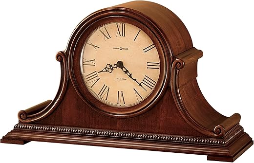 Howard Miller Hampton Mantel Clock 630-150 Windsor Casual with Quartz, Dual-Chime Movement