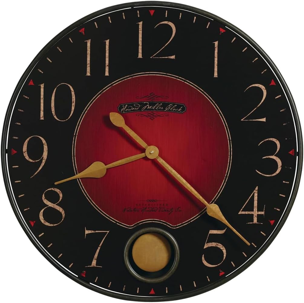 Howard Miller Harmon Gallery Wall Clock 625-374 – Oversized Wrought-Iron with Quartz Movement