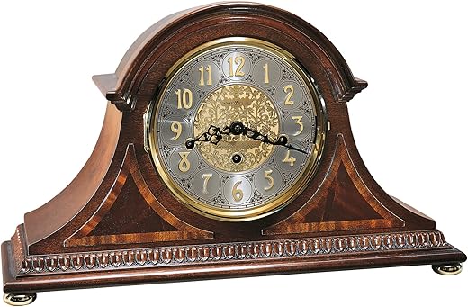 Howard Miller Webster Mantel Clock 613-559 – Windsor Cherry, Key Wound Triple Chime Movement