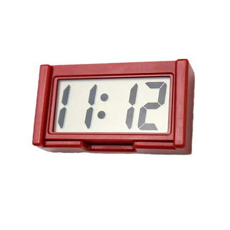 HPDL Car Dashboard Digital Clock Small LED Clocks Vehicle Adhesive Mini TimeClock