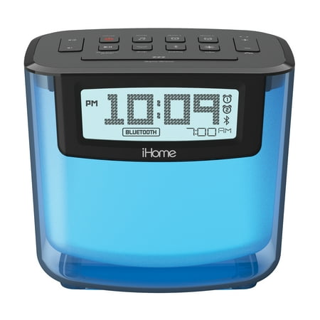 iHome iBT280 Bluetooth Color Changing Dual Alarm FM clock Radio with USB Charging