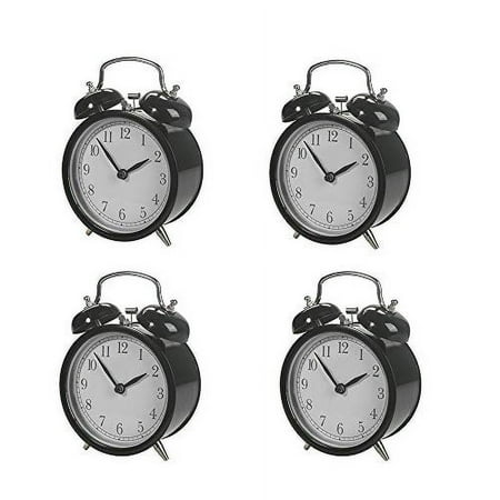 IKEA DEKAD Alarm Clock, Black (Pack of 4, W: 4 X D: 2 ¼ X H: 5 ½)