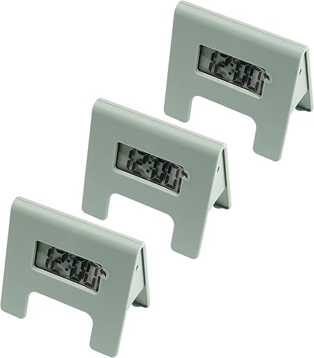 Ikea KUPONG Mini Digital Bedside Basic Alarm Clocks, Light Green, 4x6cm, 303.587.81 - Set of 3