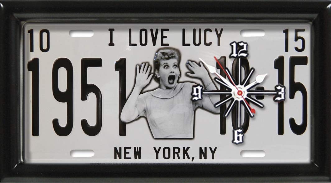 I Love Lucy Clock - Black & White