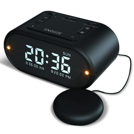 Impecca WAV10K Riptunes Vibrating Dual Alarm Clock W/so