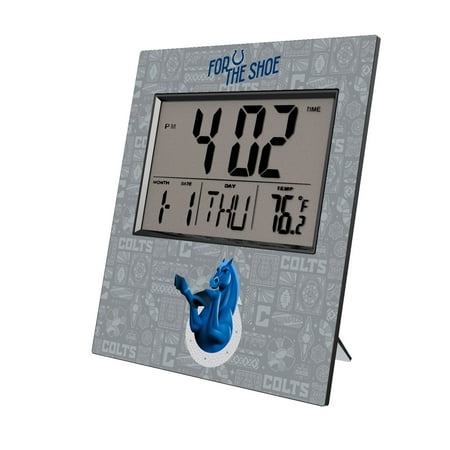 Indianapolis Colts 2024 Illustrated Limited Edition Digital Desk/Wall Clock