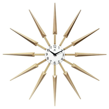 Infinity Instruments Starburst Silhouette Wall Clock