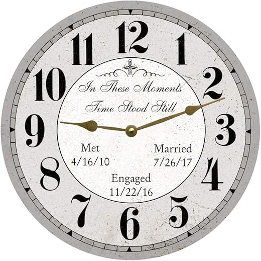 In These Moments Time Stood Still Clock- Wedding Clock