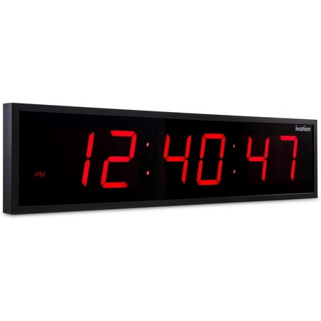 Ivation Huge 36 Inch Large Big Oversized Digital LED Wall Clock