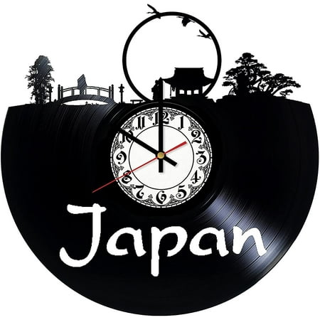 Japan Style Vinyl Record Wall Clock Japan Wall Clock Home Decor Japan Wall Art Wall Decor Original Gift Vintage Clock