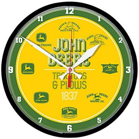 John Deere Green Vintage Logo Clock - LP79691