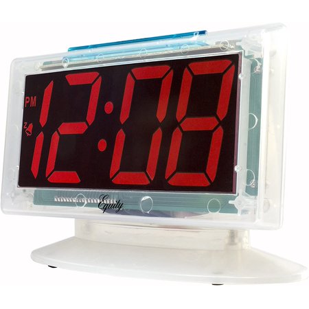 Jumbo Clear 1.8 In. Red Led Electric Alarm Clock[2076]