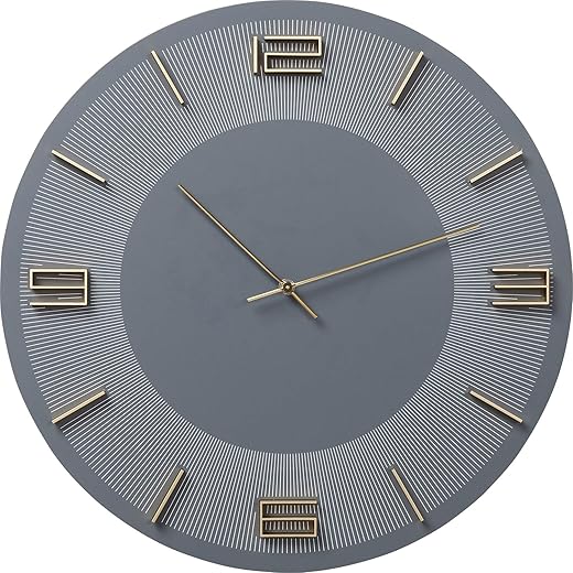 KARE Leonardo Wall Clock Grey/Gold, us:one Size