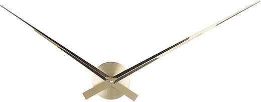 Karlsson Little Big Time Aluminum Wall Clock, Large, Gold Plated