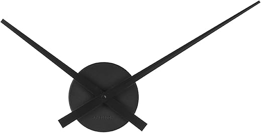 Karlsson Little Big Time Mini Wall Clock Black - Modern Decorative Clock for Kitchens and Home Decor